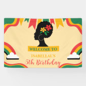 Freiheit nach schwarzer Geschichte Monat Geburtsta Banner (Horizontal)