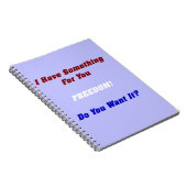 Freiheit Notizblock (Rechte Seite)