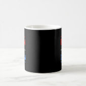 Freiheit oder Kommunismus Witzige Wahlen 2024 Trum Kaffeetasse (Mittel)