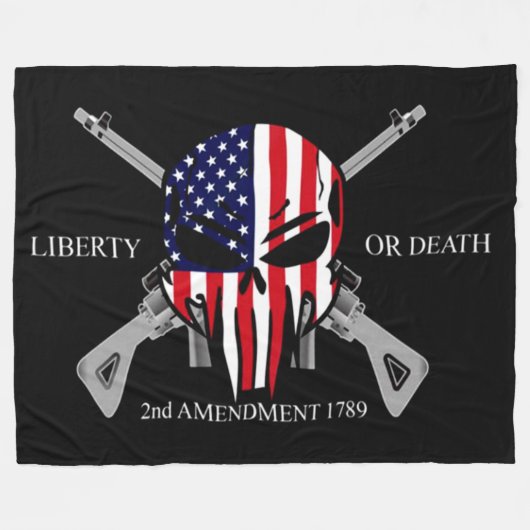 FREIHEIT ODER TOD FLEECEDECKE (Vorderseite (Horizontal))