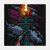 Freiheit Ornament Aus Glas (Rückseite)