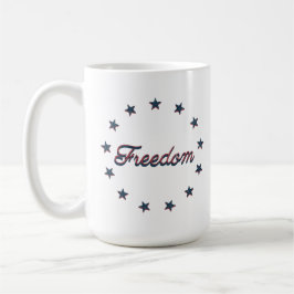 Freiheit Patriotisches Amerika 250 Sterne Design Kaffeetasse