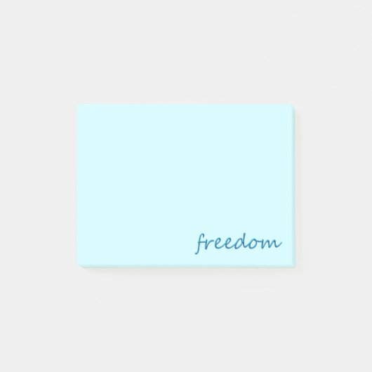 Freiheit Post-it Klebezettel (Vorderseite)