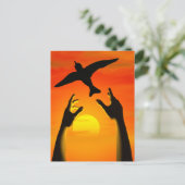 Freiheit Postkarte (Stehend Vorderseite)