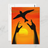 Freiheit Postkarte (Vorne/Hinten)