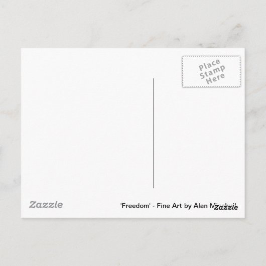 Freiheit Postkarte (Rückseite)