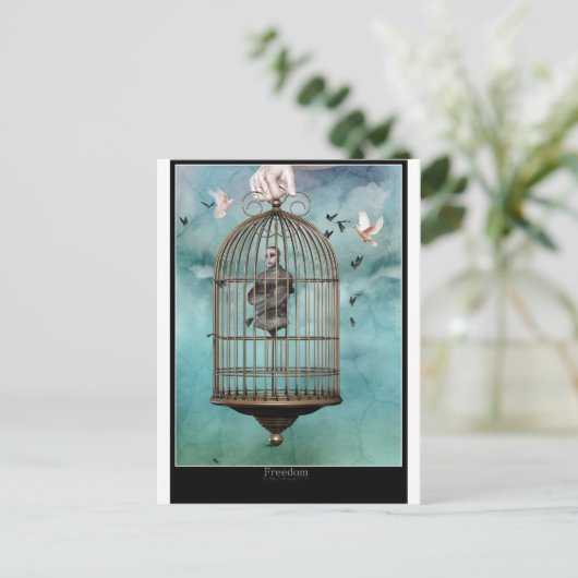 Freiheit Postkarte (Stehend Vorderseite)