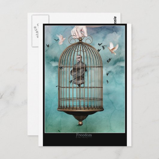 Freiheit Postkarte (Vorne/Hinten)