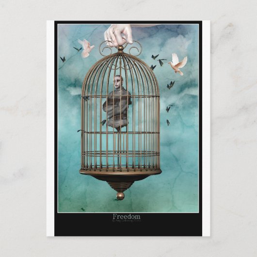 Freiheit Postkarte (Vorderseite)