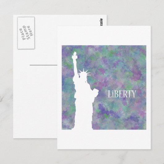 Freiheit Postkarte (Vorne/Hinten)