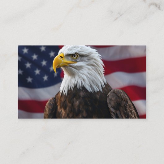 Freiheit & Pride Bald Eagle Visitenkarte (Vorderseite)