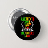 Freiheit Pride Juneteenth ist die wirkliche Unabhä Button (Vorne & Hinten)