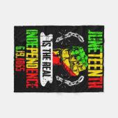 Freiheit Pride Juneteenth ist die wirkliche Unabhä Fleecedecke (Vorderseite (Horizontal))