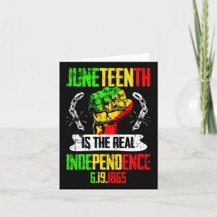 Freiheit Pride Juneteenth ist die wirkliche Unabhä Karte
