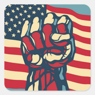 Freiheit Quadratischer Aufkleber