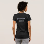 Freiheit reitet der Frauen, die als der Wolf frei T-Shirt (Schwarz voll)