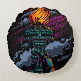 Freiheit Rundes Kissen