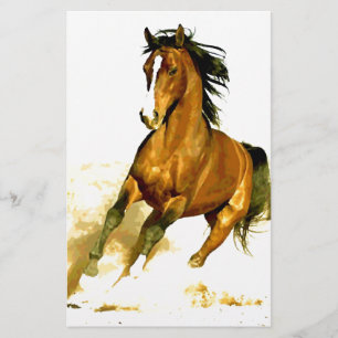 Freiheit - Running Horse Briefpapier