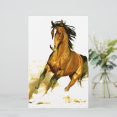Freiheit - Running Horse Briefpapier (Stehend Vorderseite)