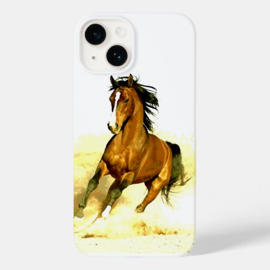 Freiheit - Running Horse Case-Mate iPhone Hülle (Rückseite)