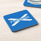 Freiheit Schottland Getränkeuntersetzer (Linke Seite)