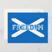 Freiheit Schottland Postkarte (Vorne/Hinten)