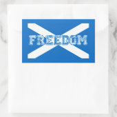 Freiheit Schottland Rechteckiger Aufkleber (Tasche)