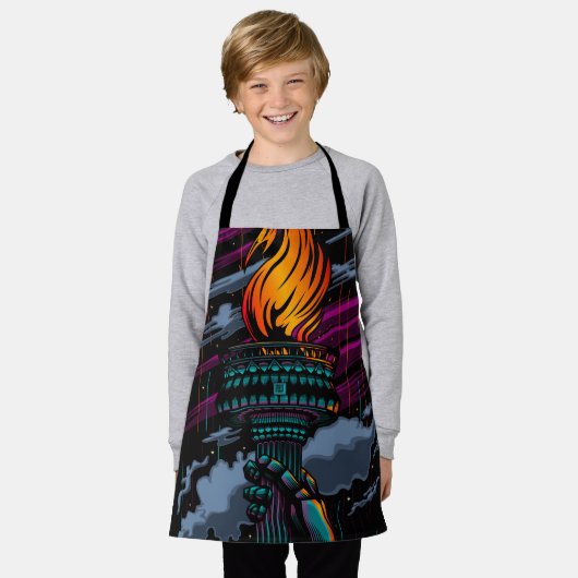 Freiheit Schürze (Getragen)