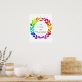 Freiheit, selbst zu sein poster (Küche)