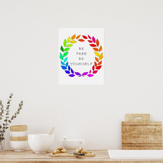 Freiheit, selbst zu sein poster (Küche)