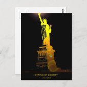 Freiheit senden: Freiheitsstatue Postkarte (Vorne/Hinten)
