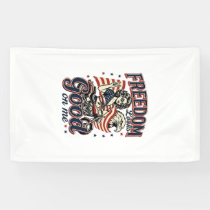 Freiheit sieht gut aus Patriotischer Vintage Adler Banner