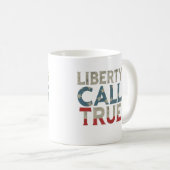 Freiheit, so nennen wir "True Lettwart"-Design Kaffeetasse (VorderseiteRechts)