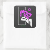 Freiheit - Staat der Freiheit Quadratischer Aufkleber (Tasche)