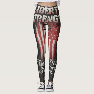 Freiheit Stärke Geschmiedeter Stahl American Iro Leggings