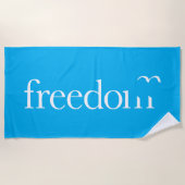 Freiheit Strandtuch (Vorderseite)