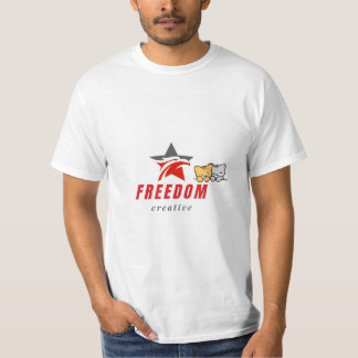 Freiheit & süßes Katzendesign T-Shirt