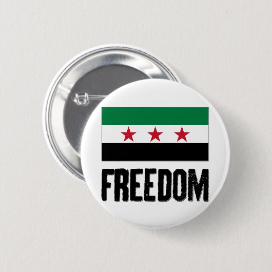 Freiheit - Syrien Button (Vorne & Hinten)