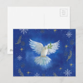 Freiheit Taube, Weltfrieden Postkarte (Vorne/Hinten)