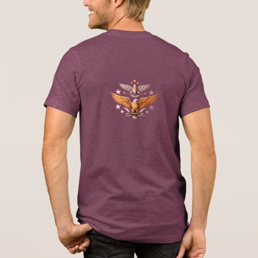 Freiheit Tri-Blend Shirt (Rückseite)