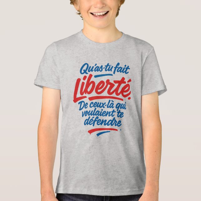 Freiheit Tri-Blend Shirt (Vorderseite)