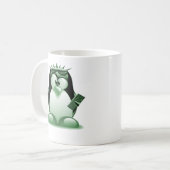 Freiheit Tux (Linux Tux) Kaffeetasse (Vorderseite Links)