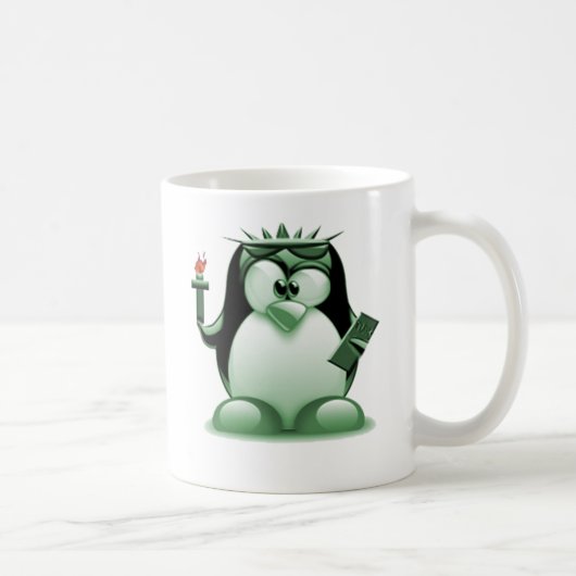 Freiheit Tux (Linux Tux) Kaffeetasse (Rechts)
