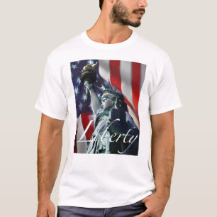Freiheit u. Flagge T-Shirt