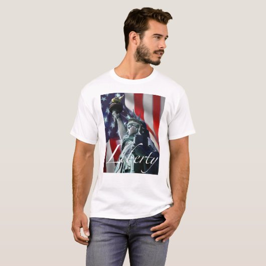 Freiheit u. Flagge T-Shirt (Vorne ganz)