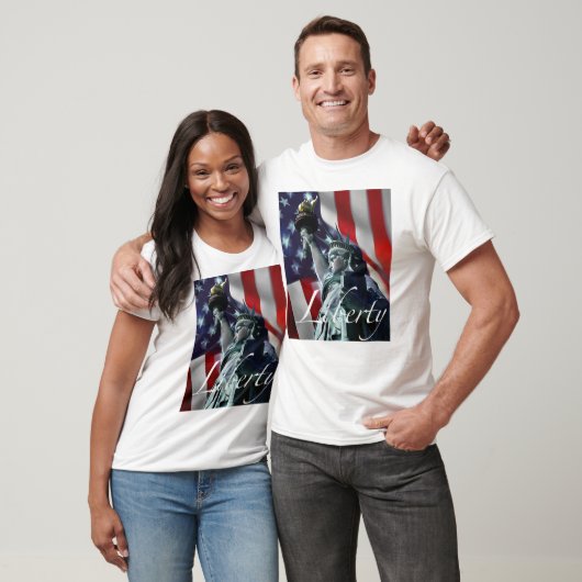 Freiheit u. Flagge T-Shirt (Unisex)