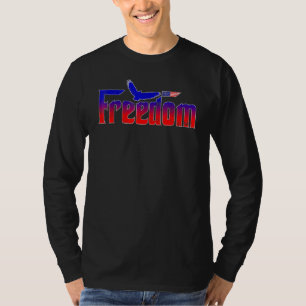 Freiheit über alles Patriotische Fahne für Amerika T-Shirt
