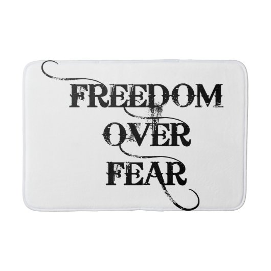 Freiheit über Angst Badematte (Vorderseite)