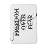 Freiheit über Angst Badematte (Vorderseite Vertikal)