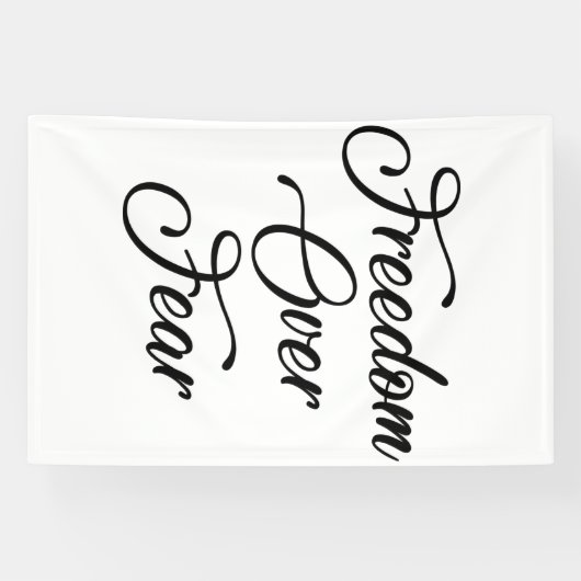 Freiheit über Angst Banner (Horizontal)